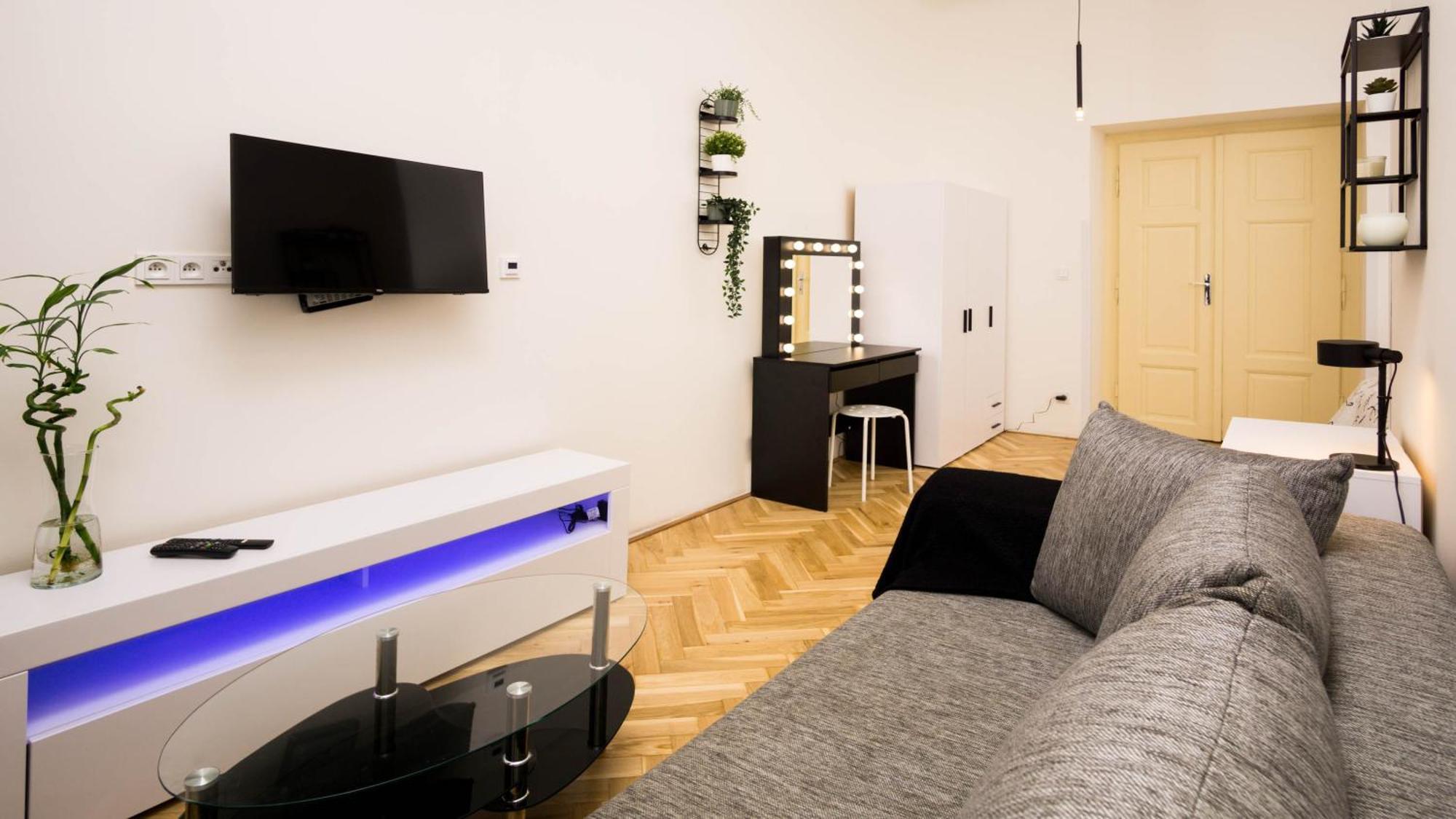 Black & White Apartment Prague By Wenceslas Square And Muzeum Ngoại thất bức ảnh