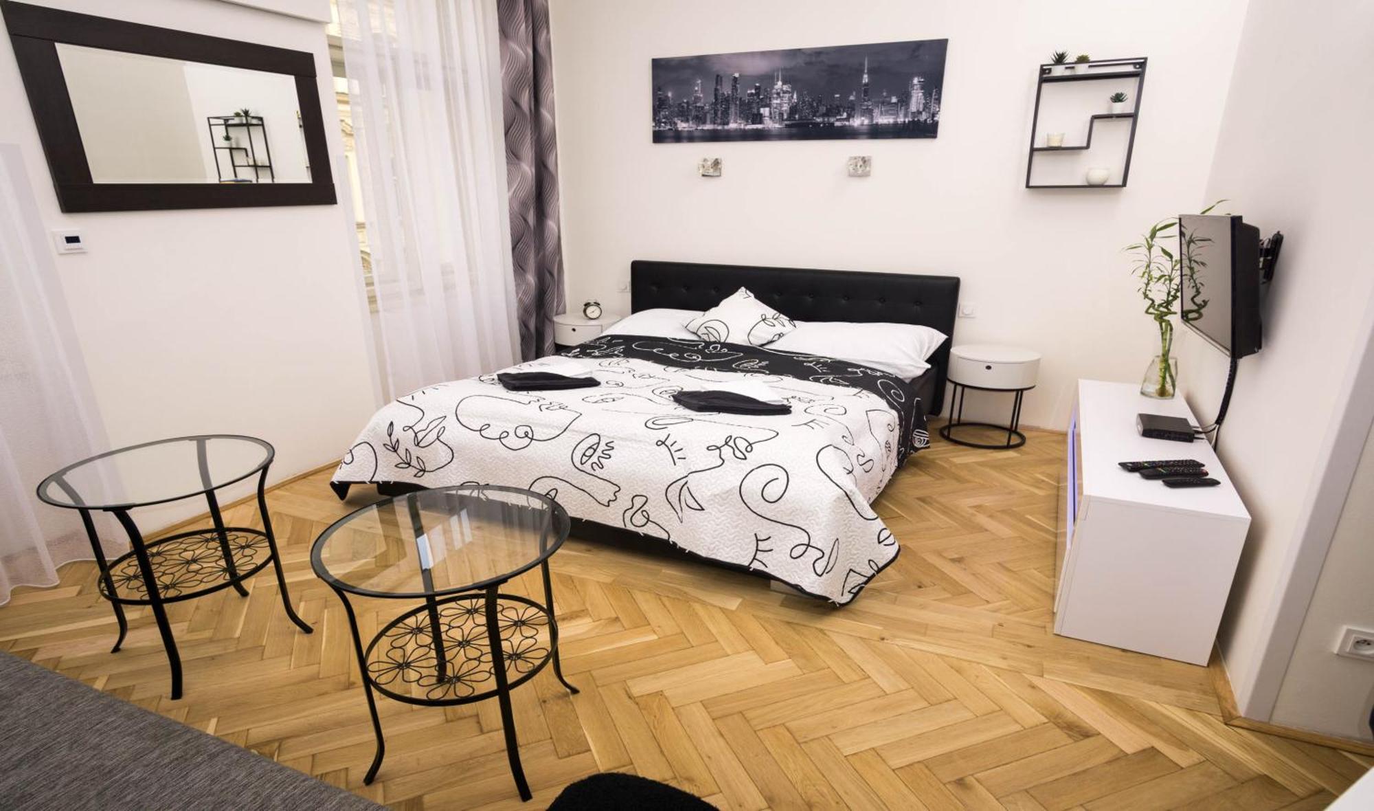 Black & White Apartment Prague By Wenceslas Square And Muzeum Ngoại thất bức ảnh