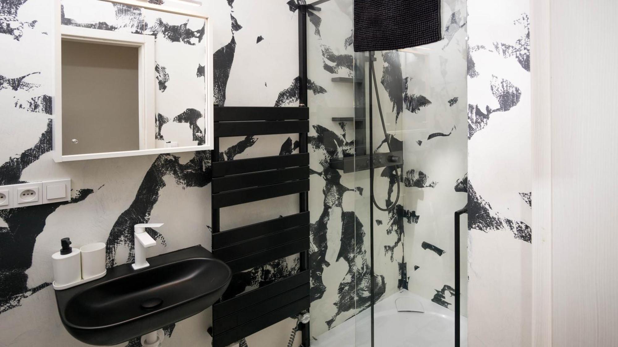 Black & White Apartment Prague By Wenceslas Square And Muzeum Ngoại thất bức ảnh