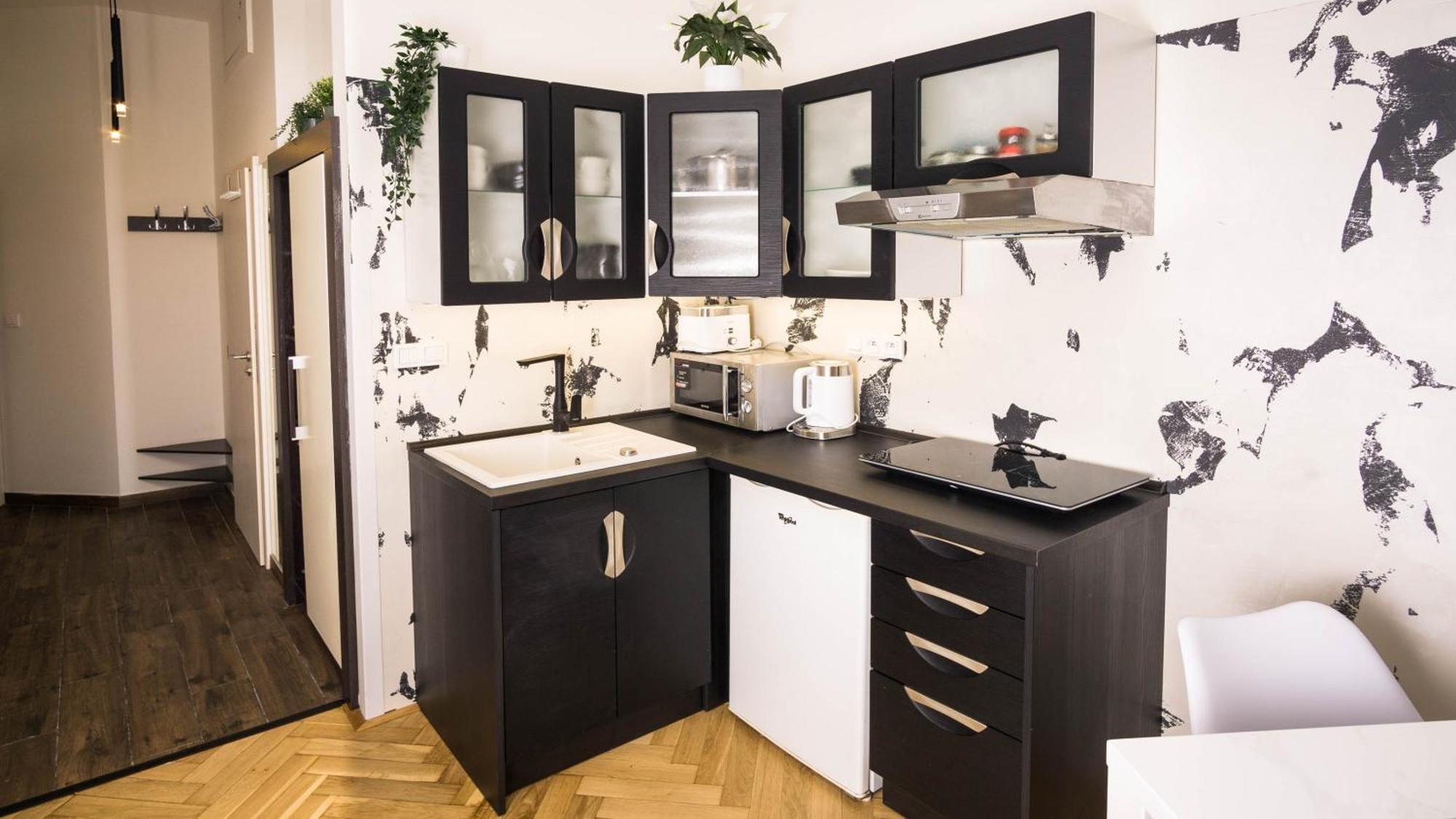 Black & White Apartment Prague By Wenceslas Square And Muzeum Ngoại thất bức ảnh
