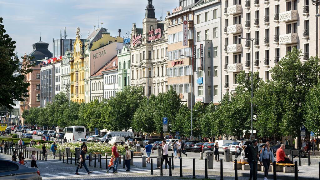 Black & White Apartment Prague By Wenceslas Square And Muzeum Ngoại thất bức ảnh